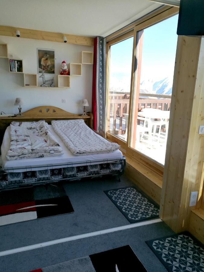 Macot-la-Plagne Appartement D'Une Chambre A La Plagne Aime 2000 A 10 M Des Pistes Avec Vue Sur La Ville Et Terrasse Amenagee מראה חיצוני תמונה